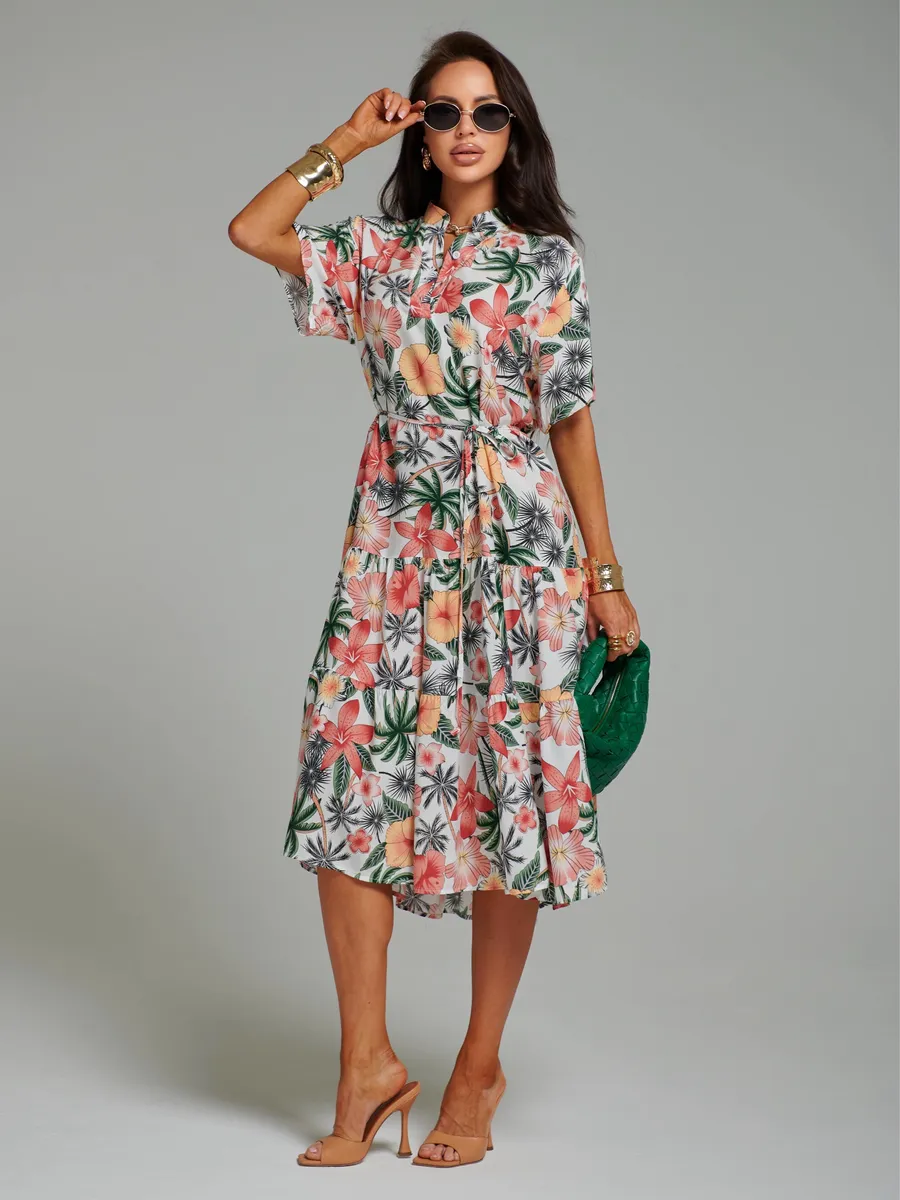 Белое платье летнее