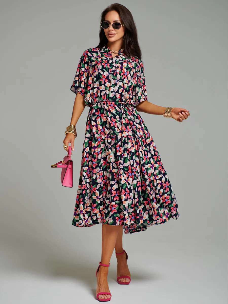 Зеленое платье летнее