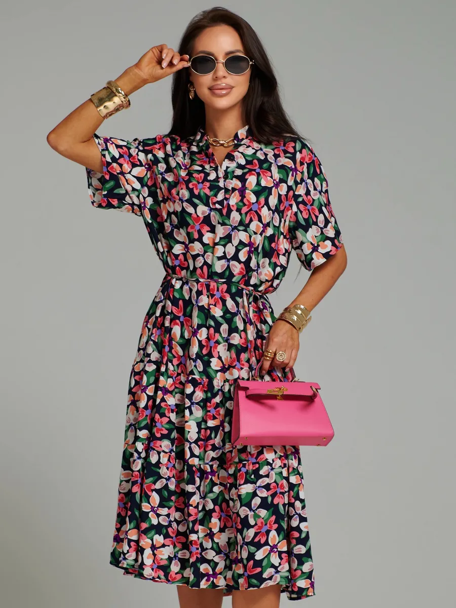 Зеленое платье летнее