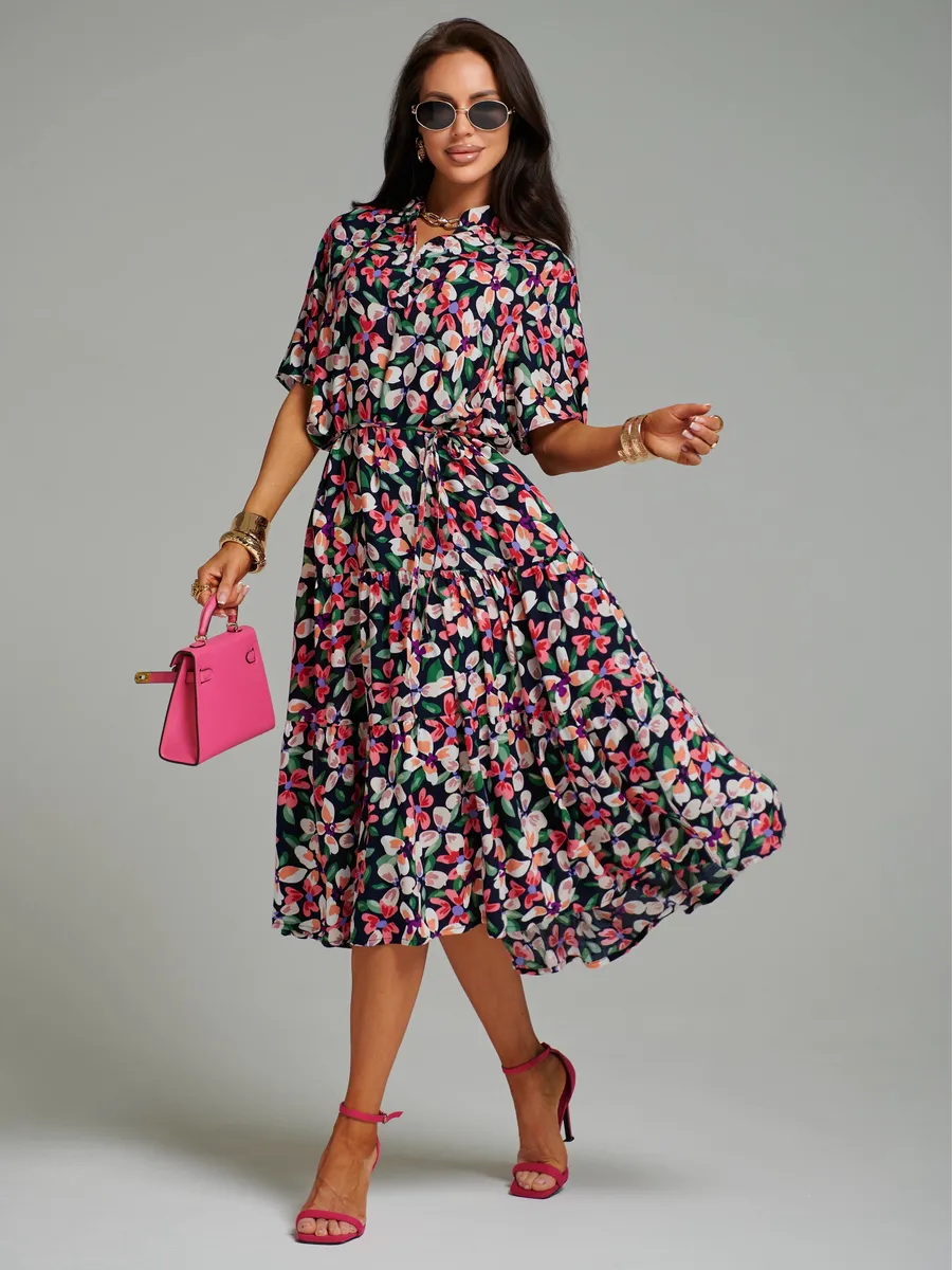 Зеленое платье летнее