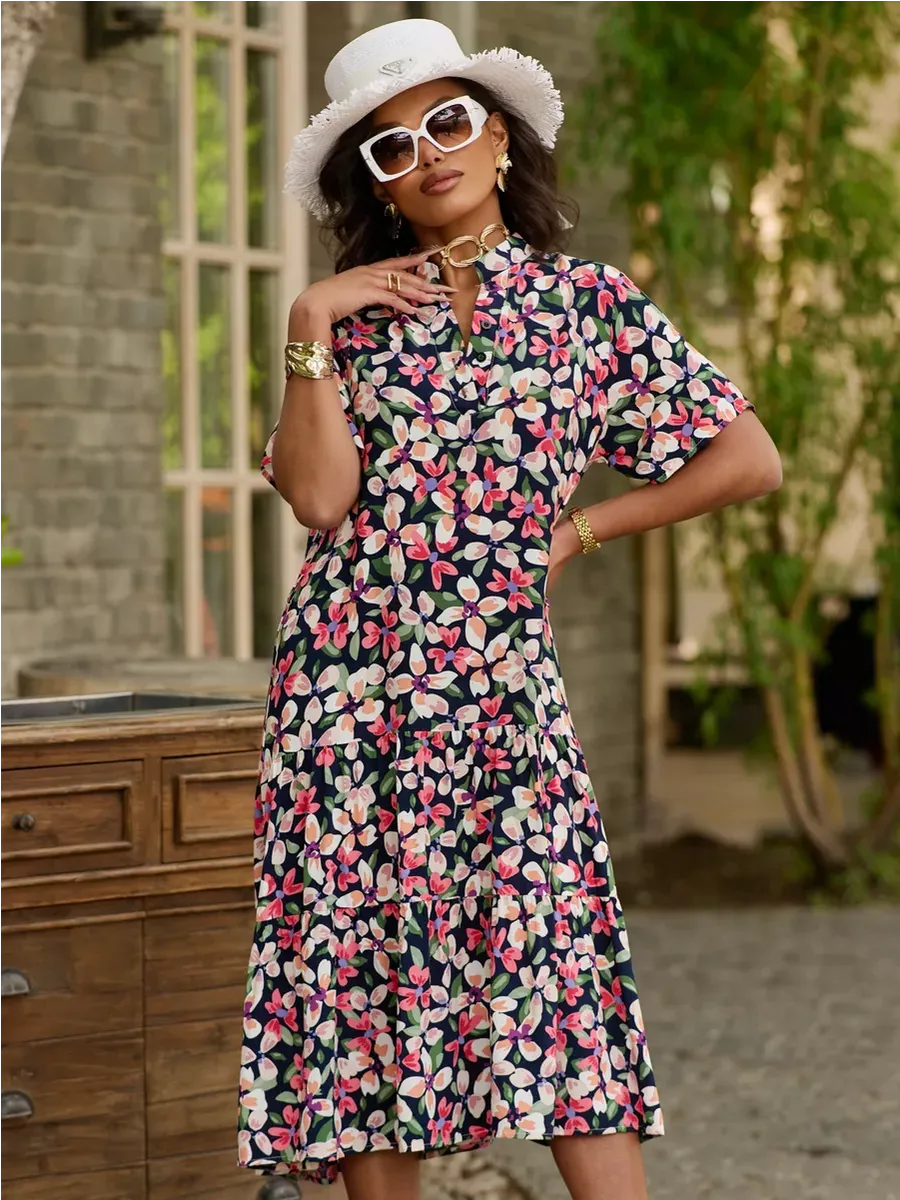 Зеленое платье летнее