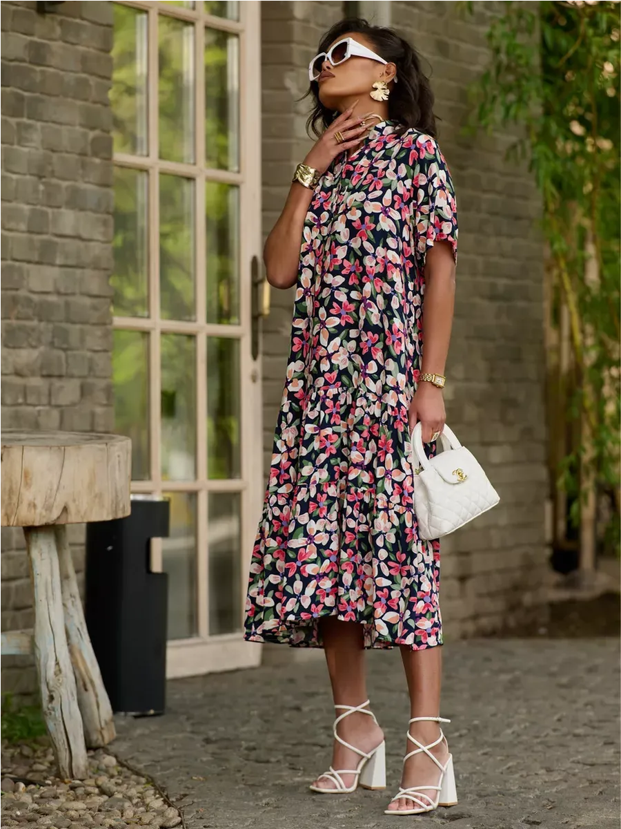 Зеленое платье летнее