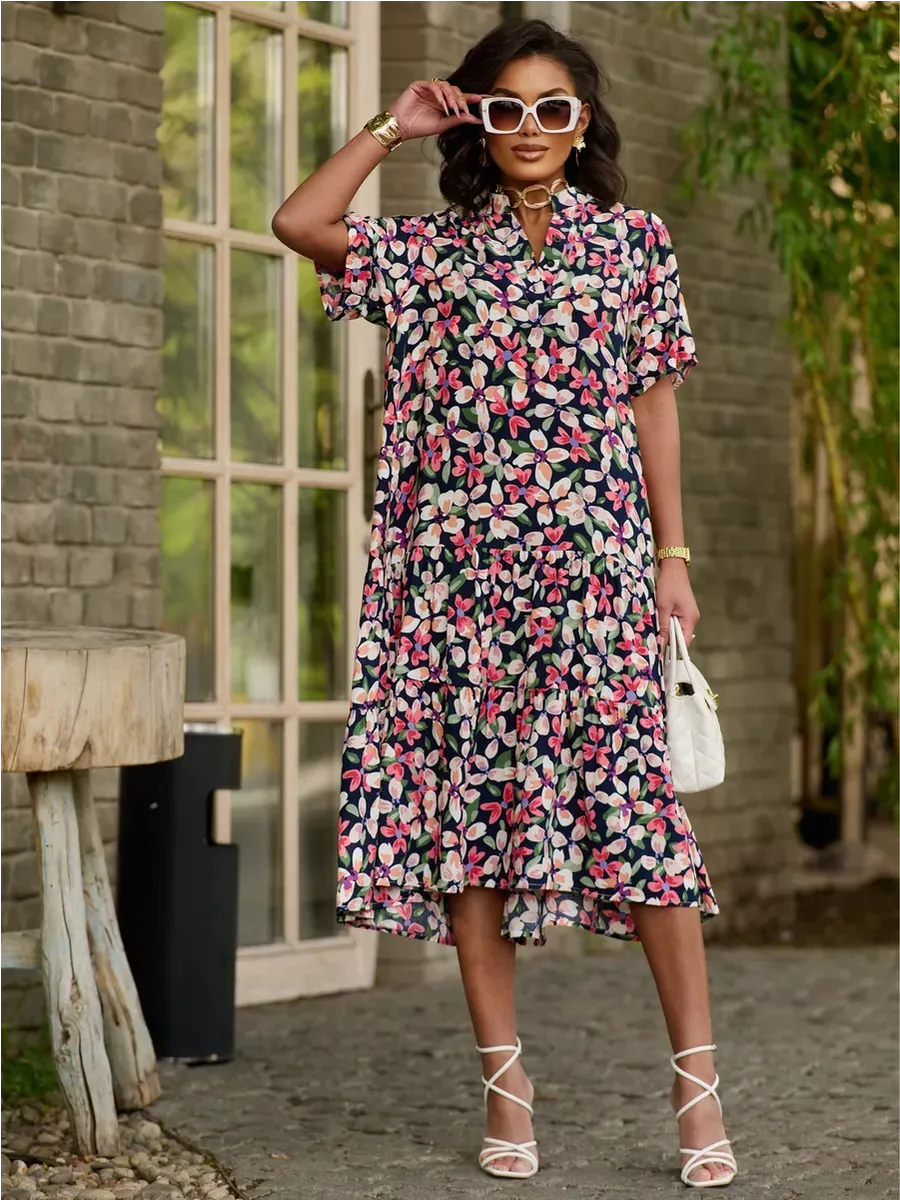 Зеленое платье летнее