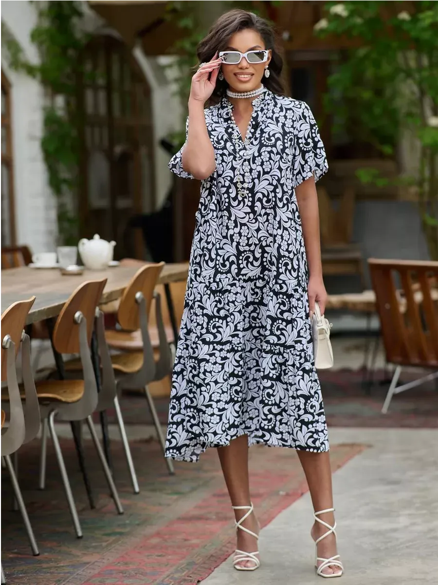 Черное платье летнее