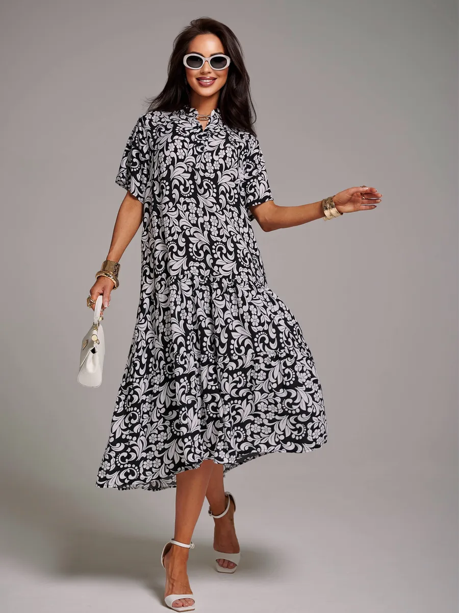 Черное платье летнее