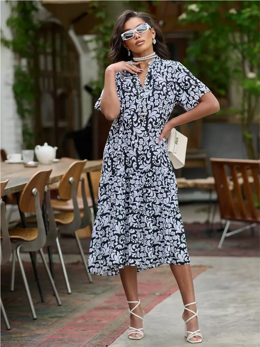 Черное платье летнее