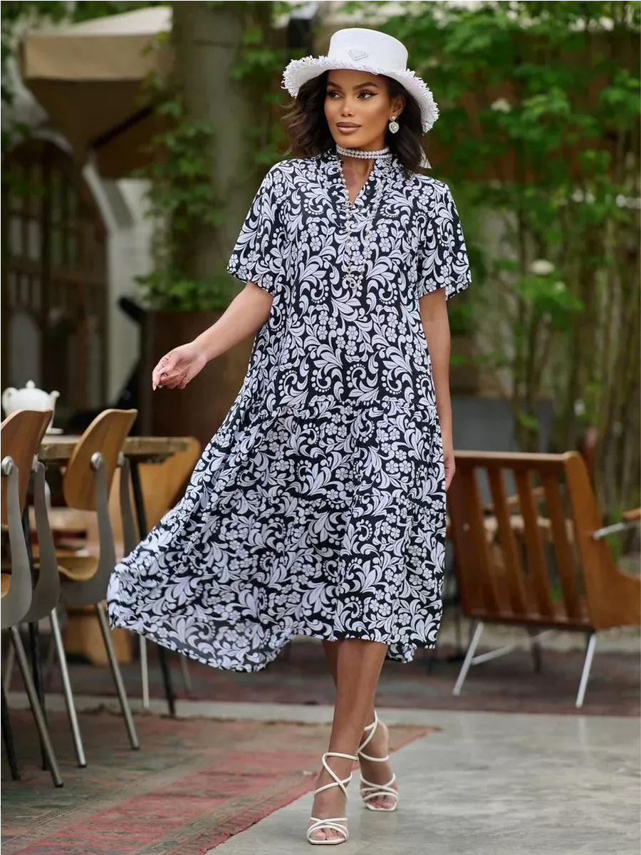 Черное платье летнее