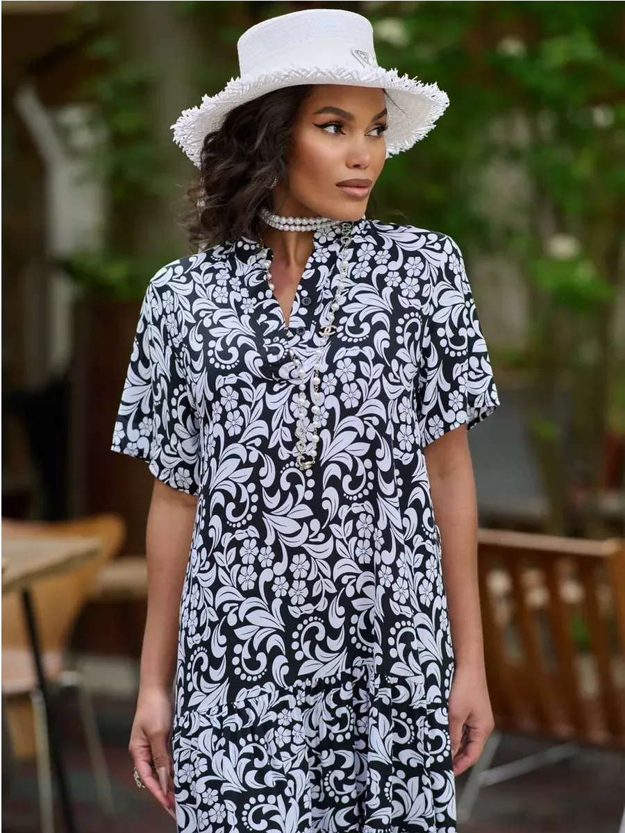 Черное платье летнее