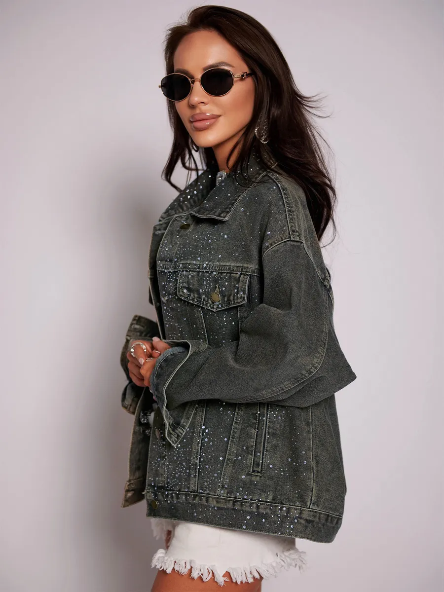 Серая джинсовая куртка летняя