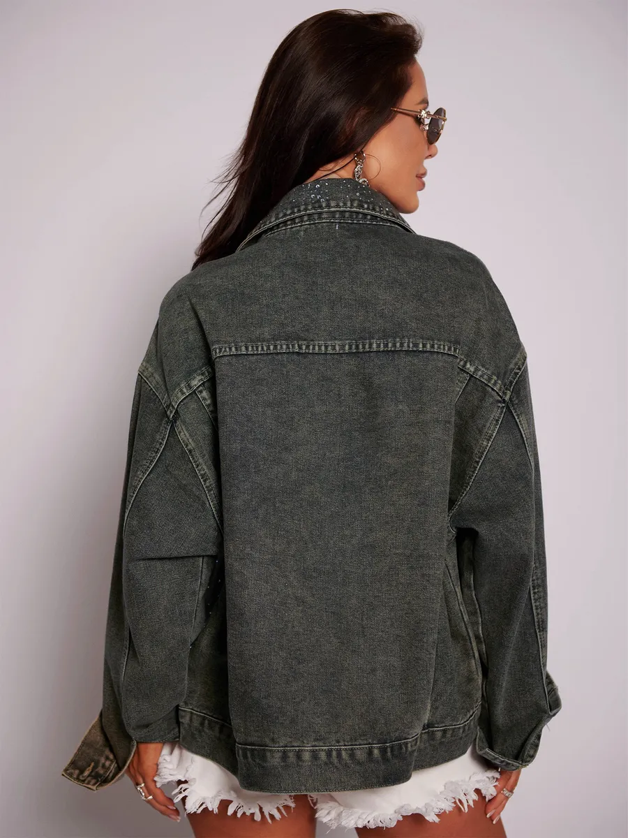 Серая джинсовая куртка летняя