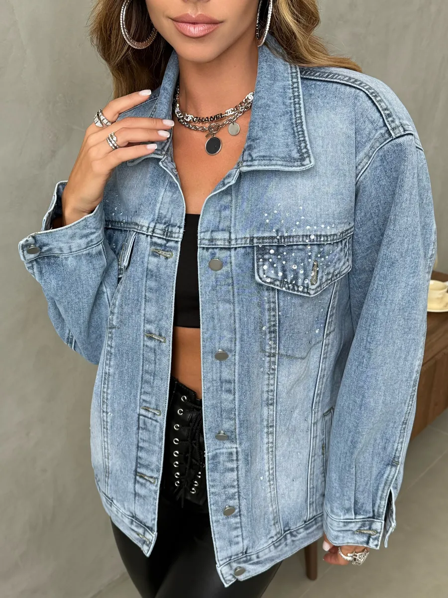 Синяя джинсовая куртка летняя