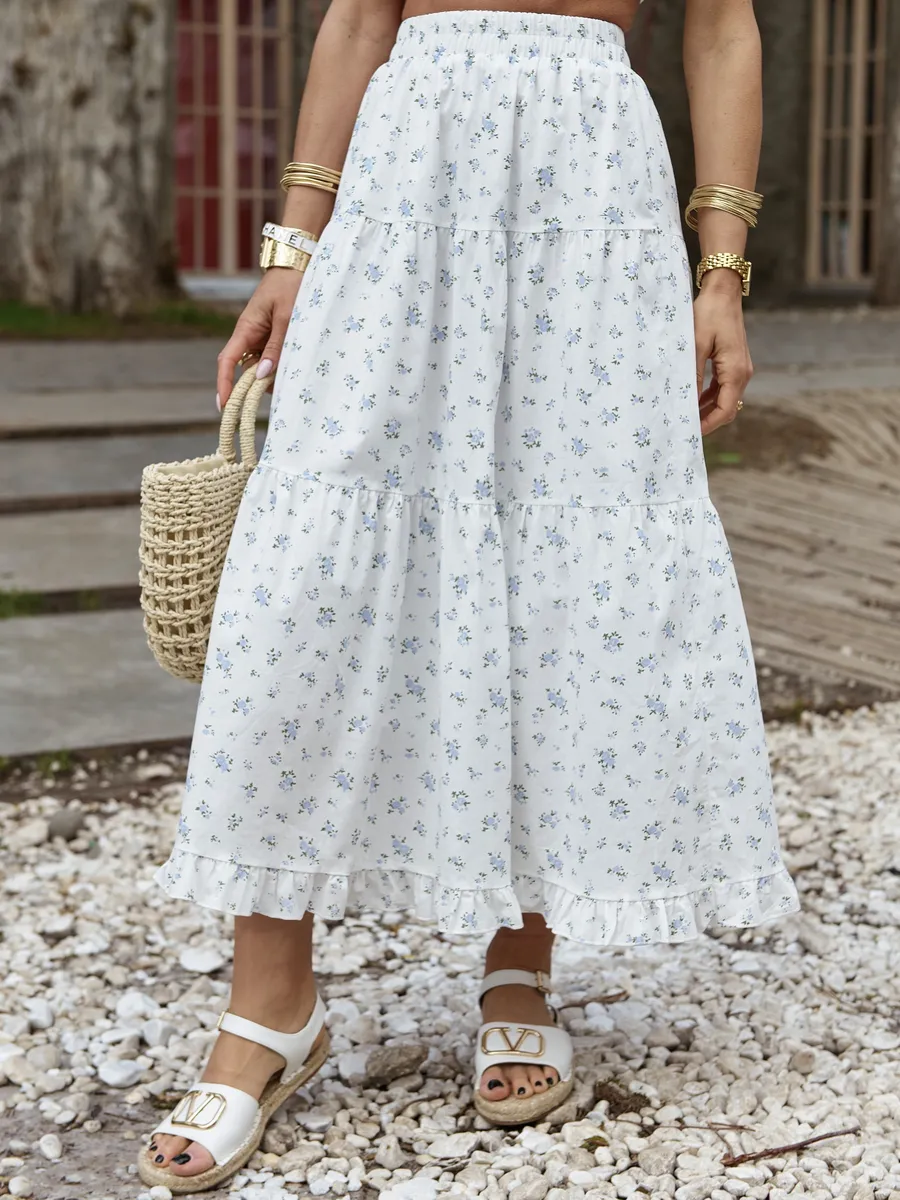 Юбка летняя длинная