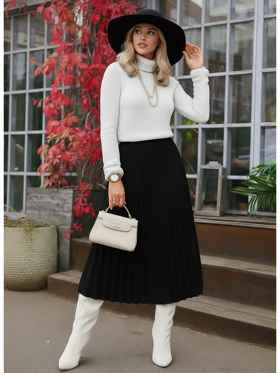 Юбка миди теплая