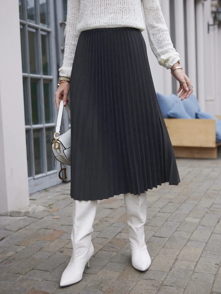 Юбка миди теплая