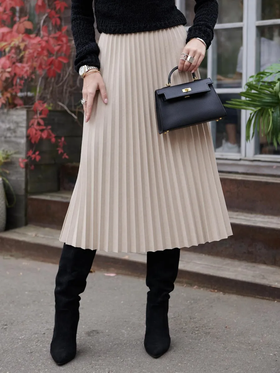 Юбка миди теплая