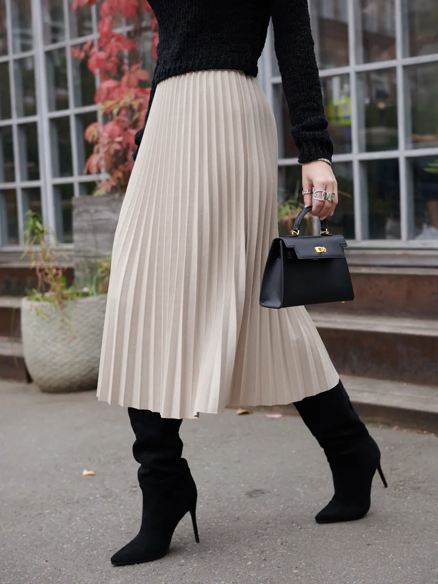 Юбка миди теплая