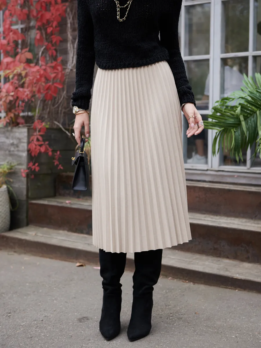 Юбка миди теплая