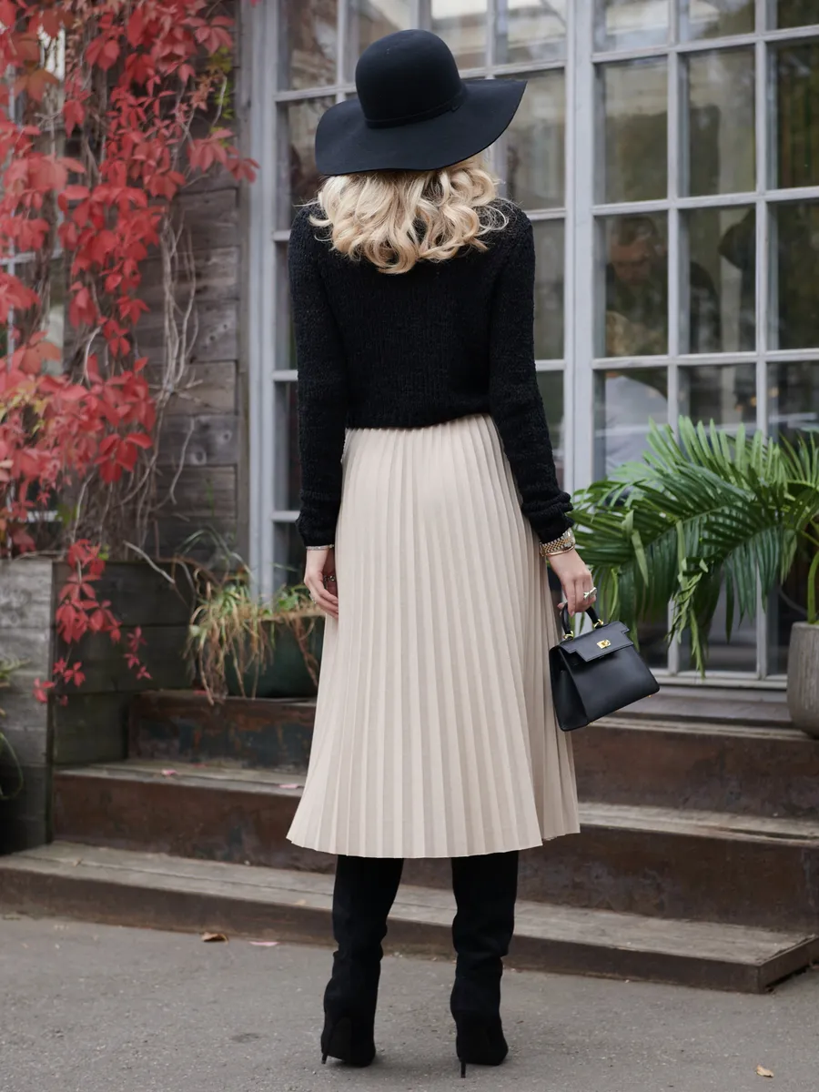 Юбка миди теплая