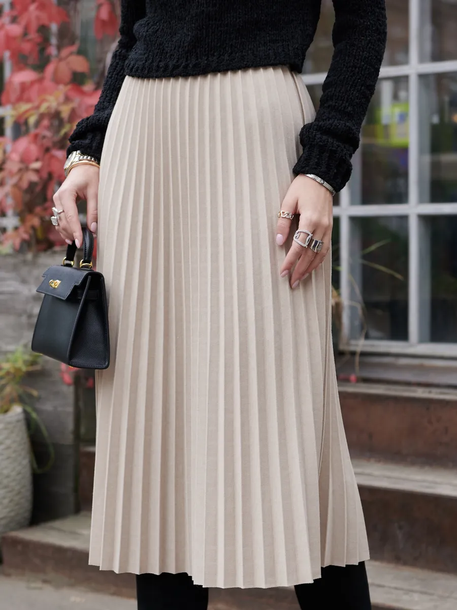 Юбка миди теплая