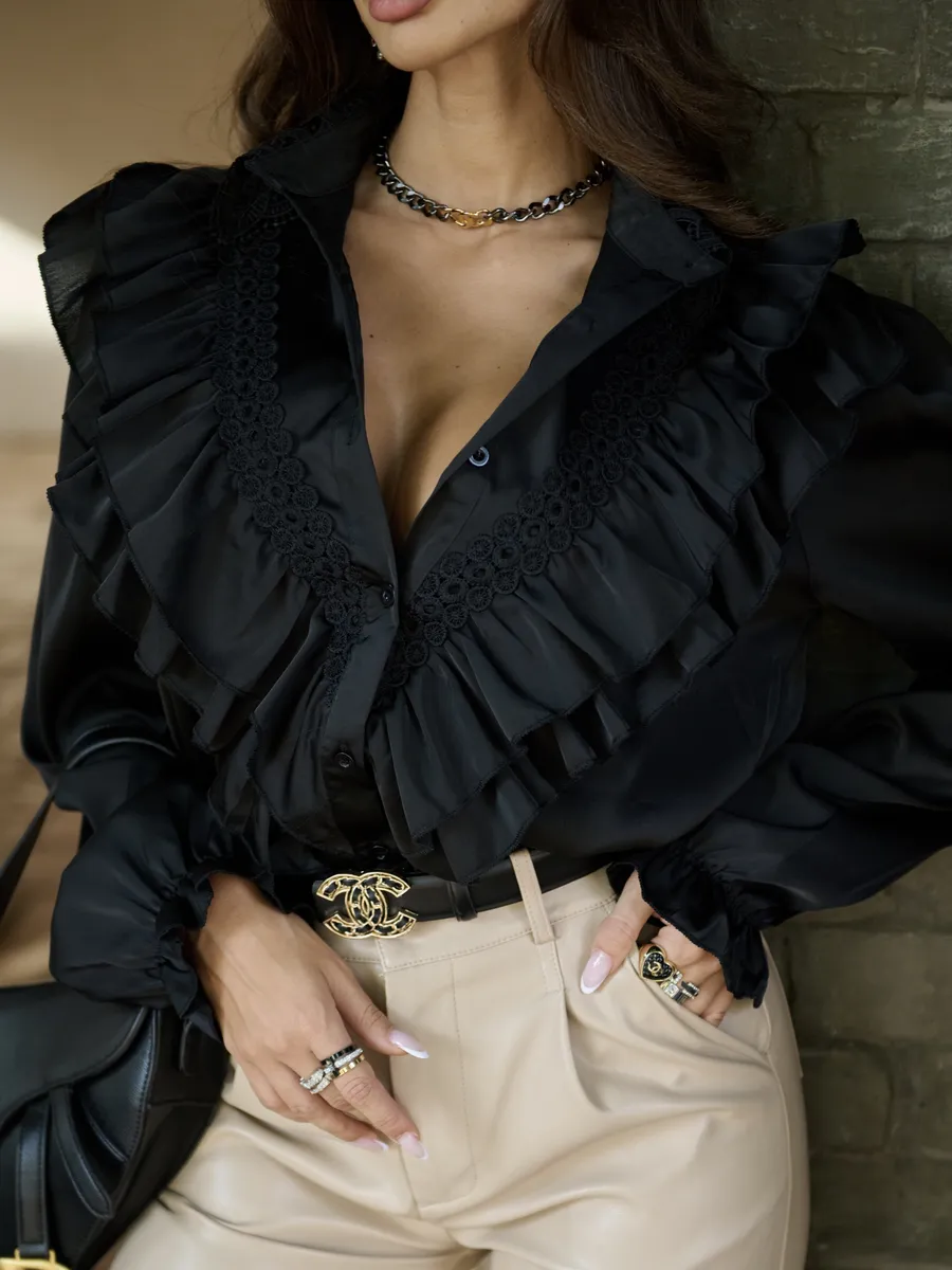 Блузка нарядная больших размеров