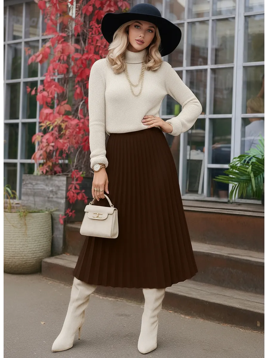 Юбка миди теплая