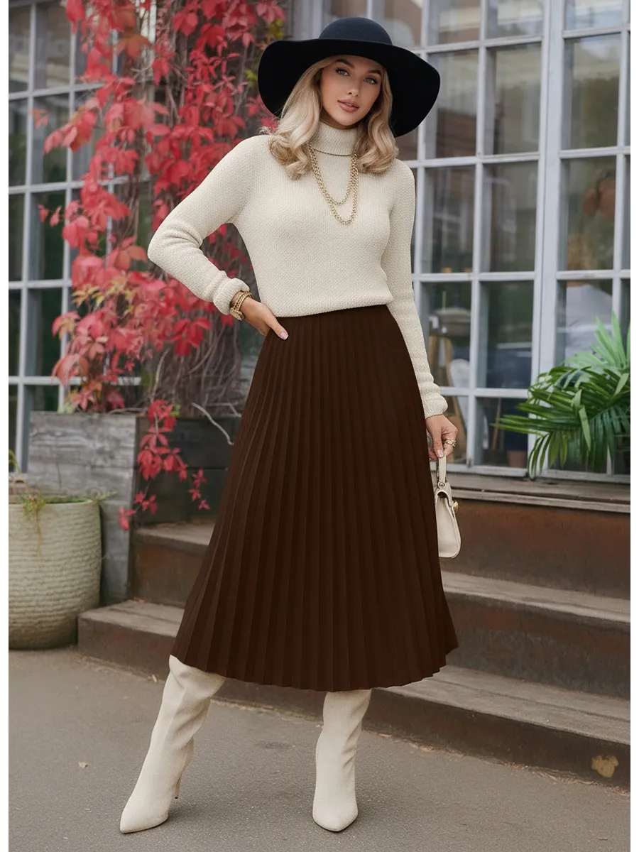 Юбка миди теплая