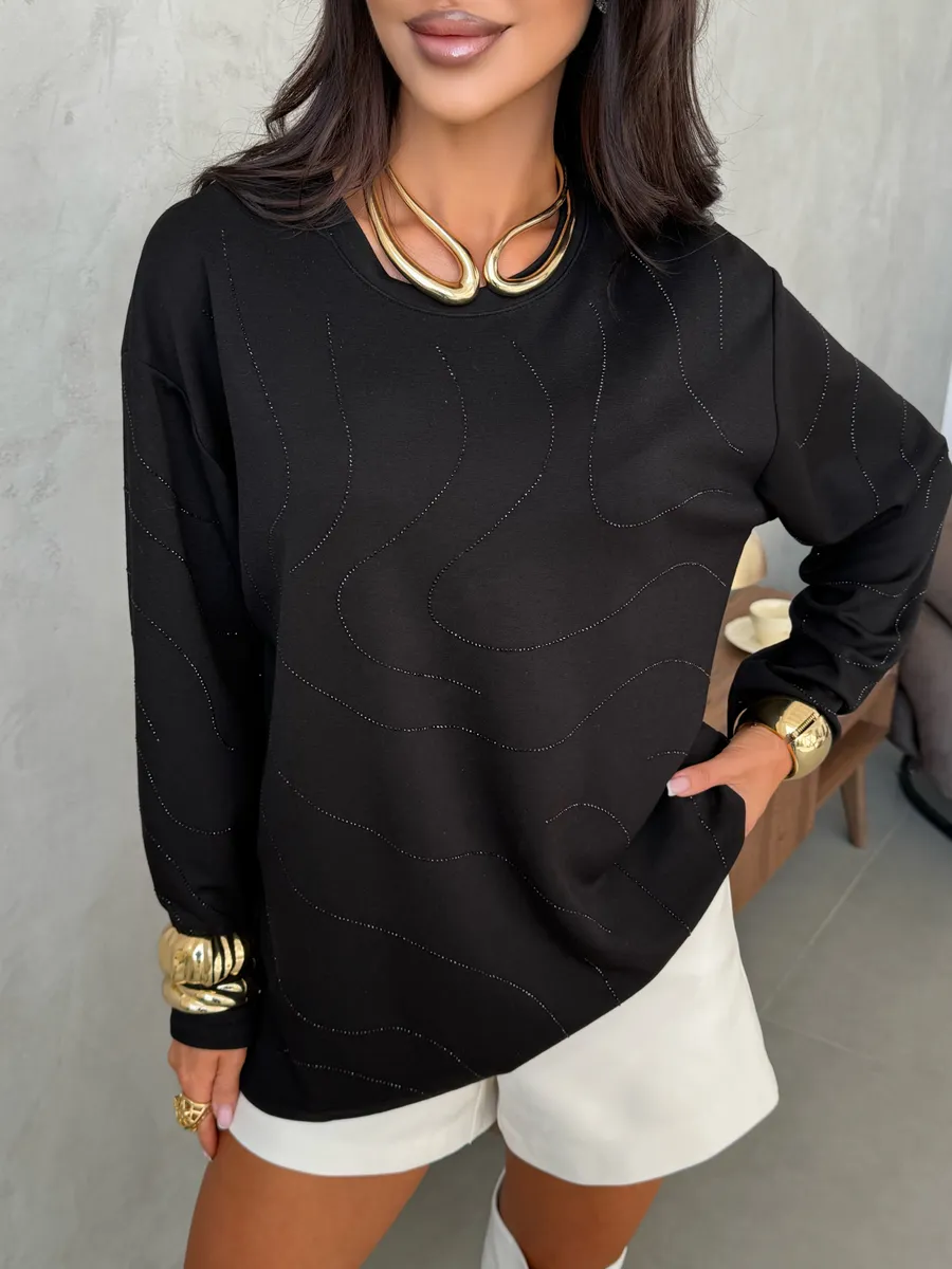 Черная кофта нарядная больших размеров