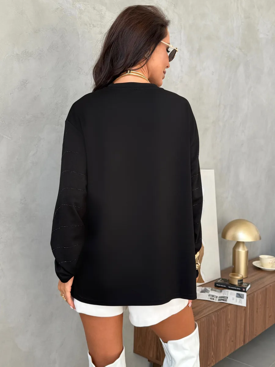 Черная кофта нарядная больших размеров