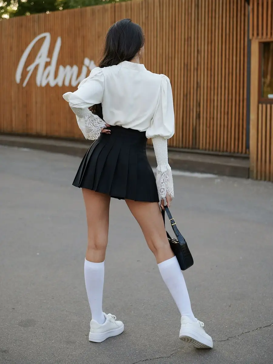 Юбка школьная теннисная в складку