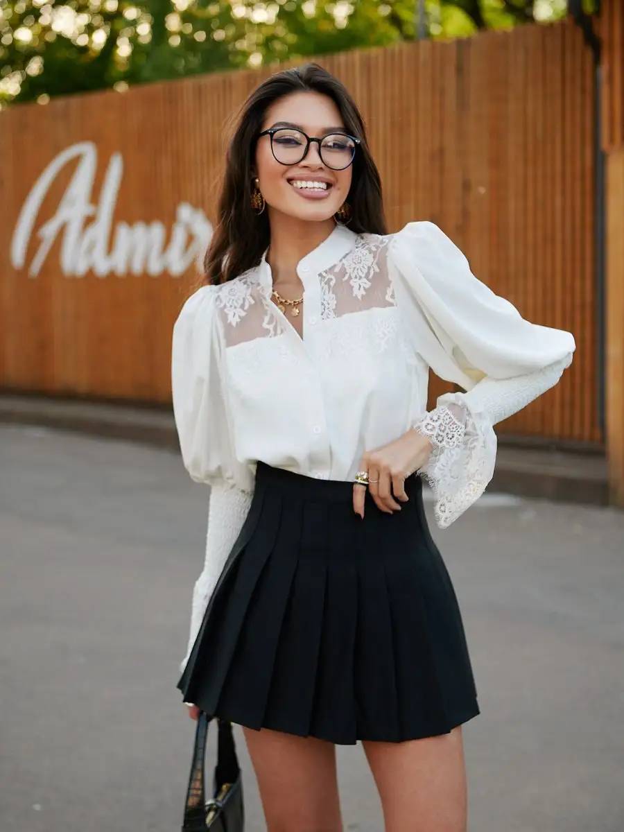 Юбка школьная теннисная в складку