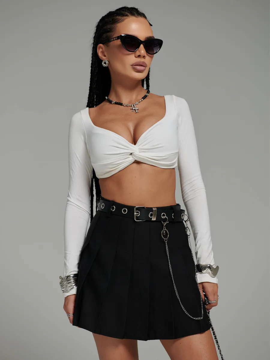 Юбка теннисная школьная в складку