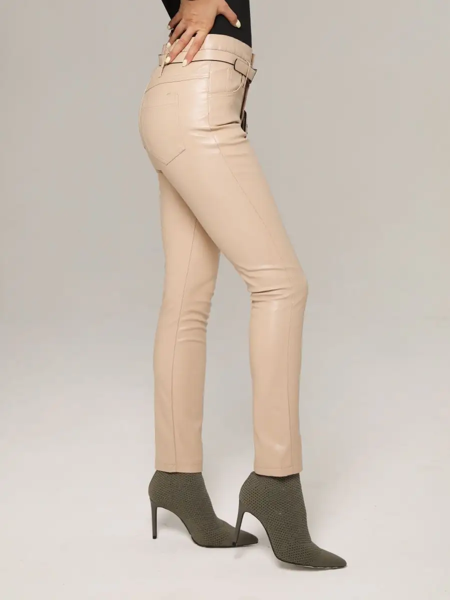 Брюки женские штаны лосины из экокожи