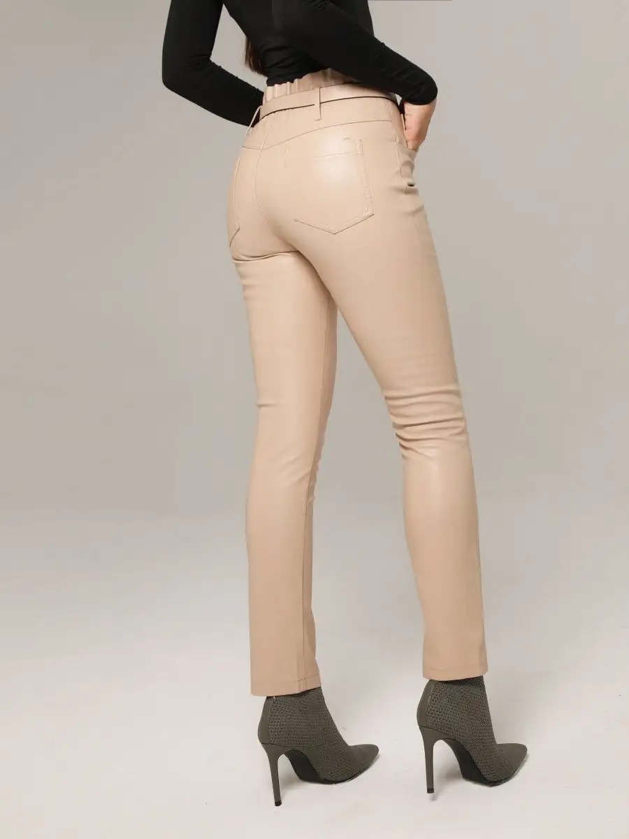 Брюки женские штаны лосины из экокожи