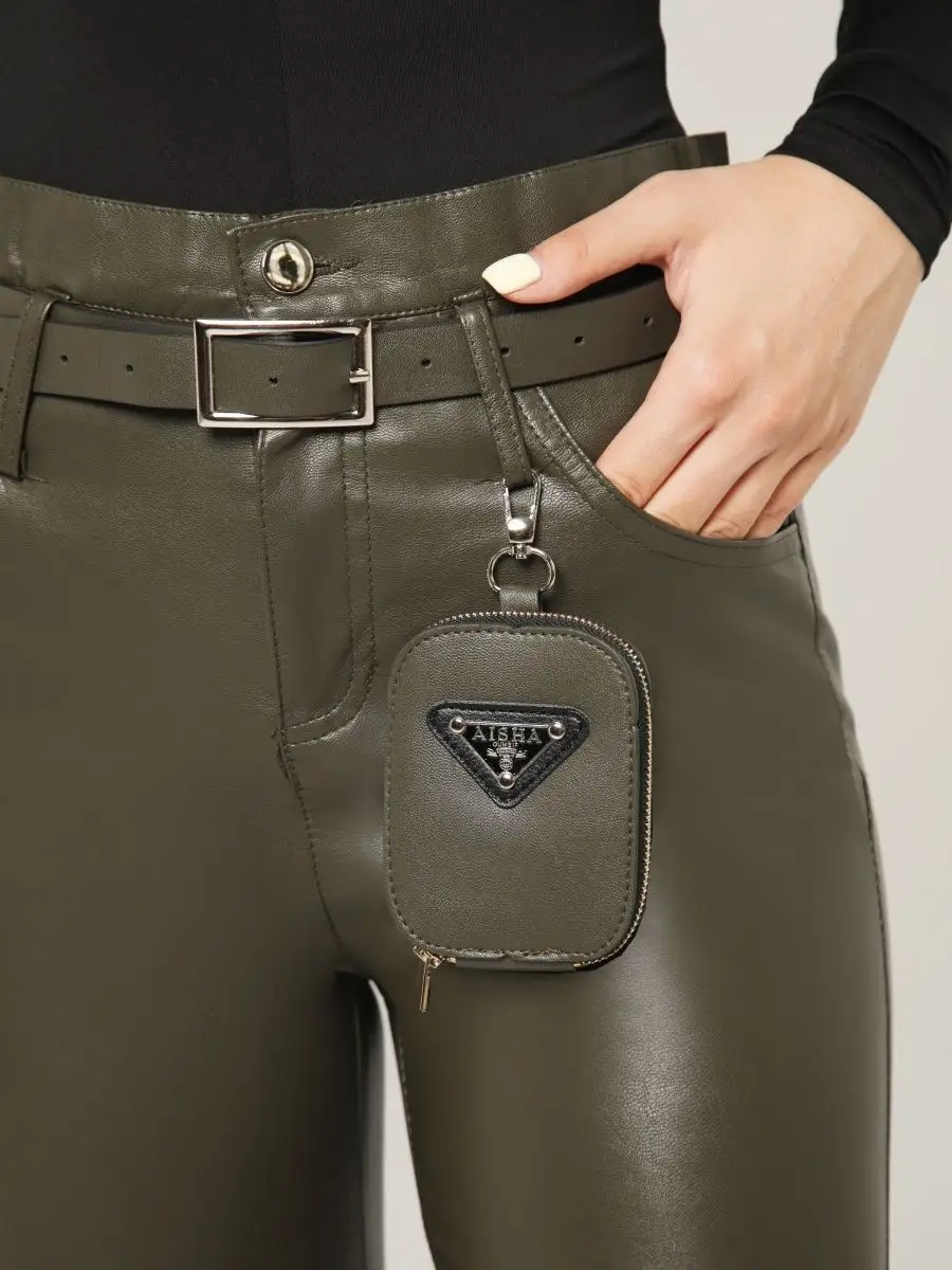 Брюки женские штаны лосины из экокожи