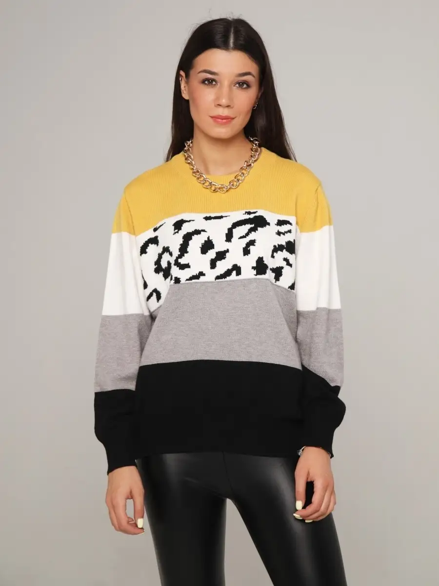 Желтая кофта женская с длинным рукавом