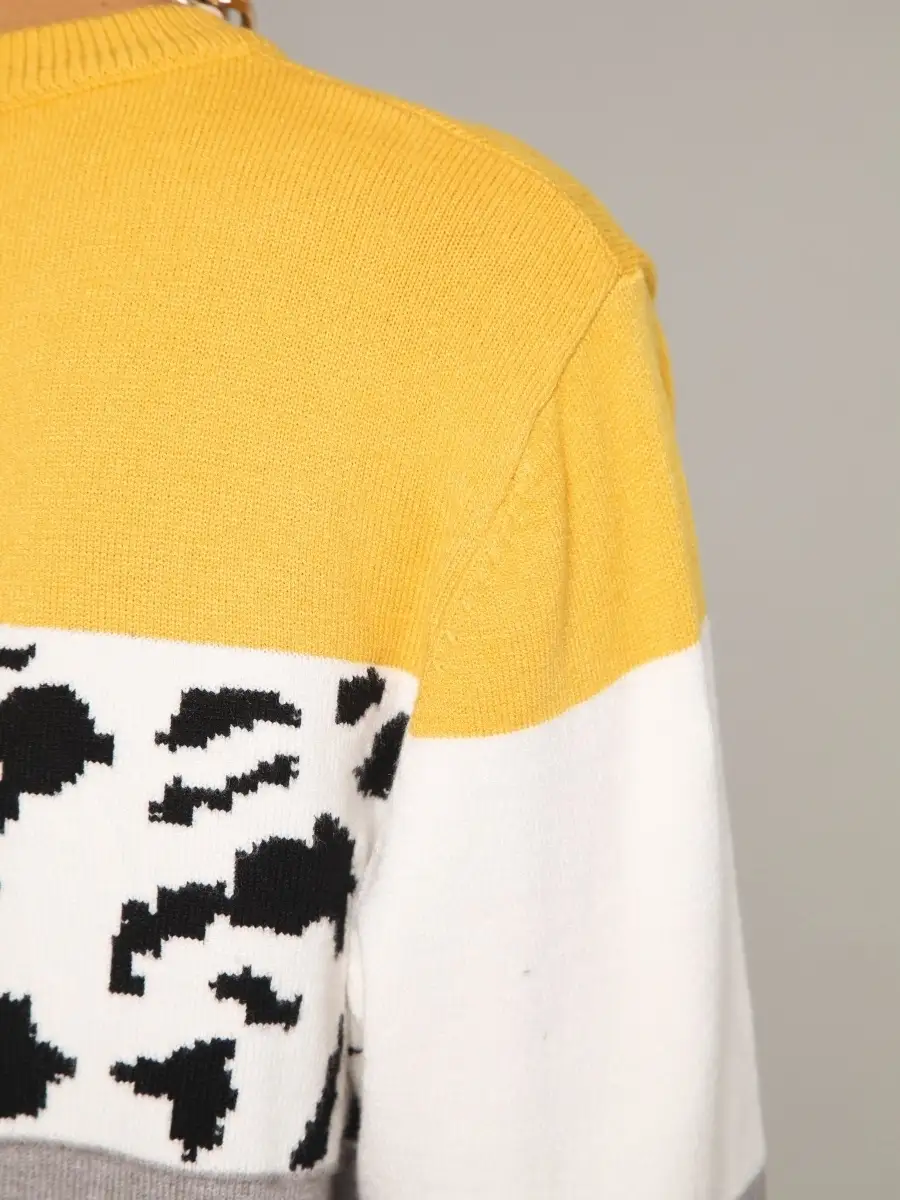 Желтая кофта женская с длинным рукавом