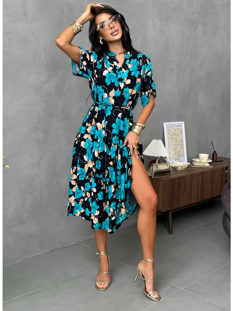 Морская волна платье летнее