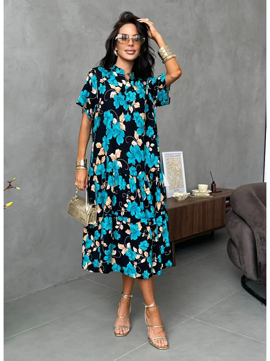 Морская волна платье летнее