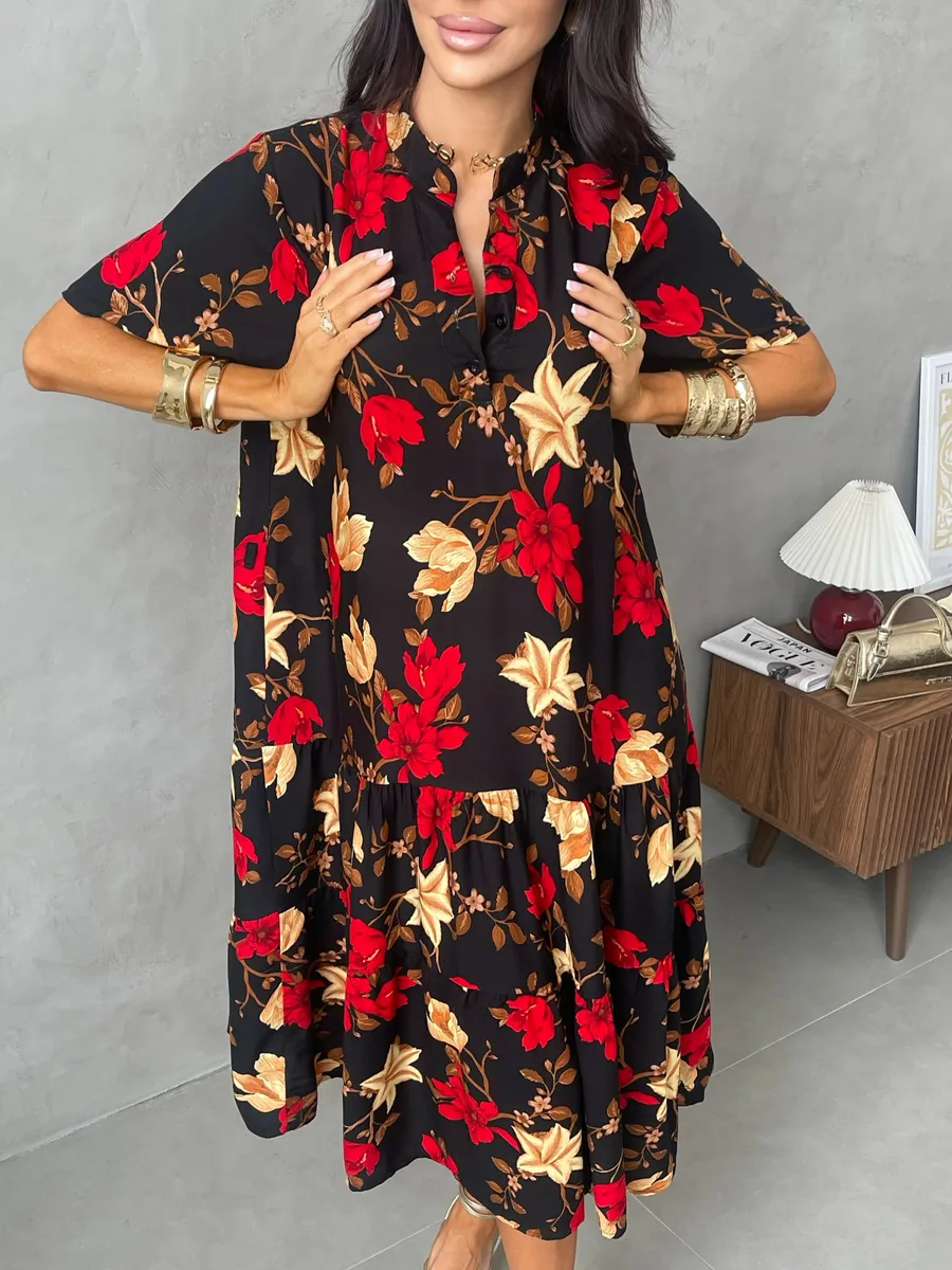 Красное платье летнее