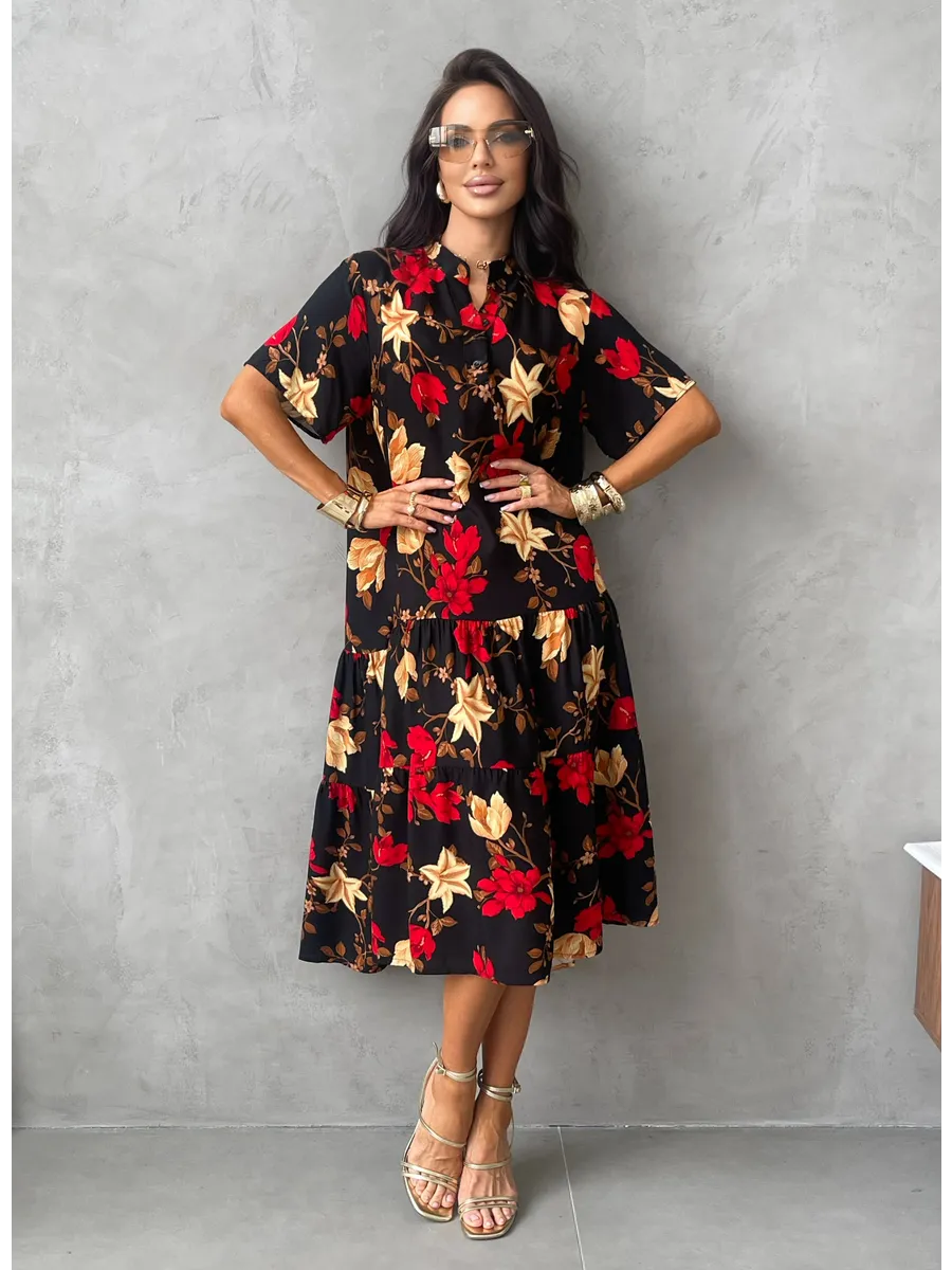 Красное платье летнее