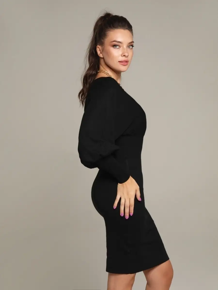 Черное платье женское для девочки вечернее нарядное