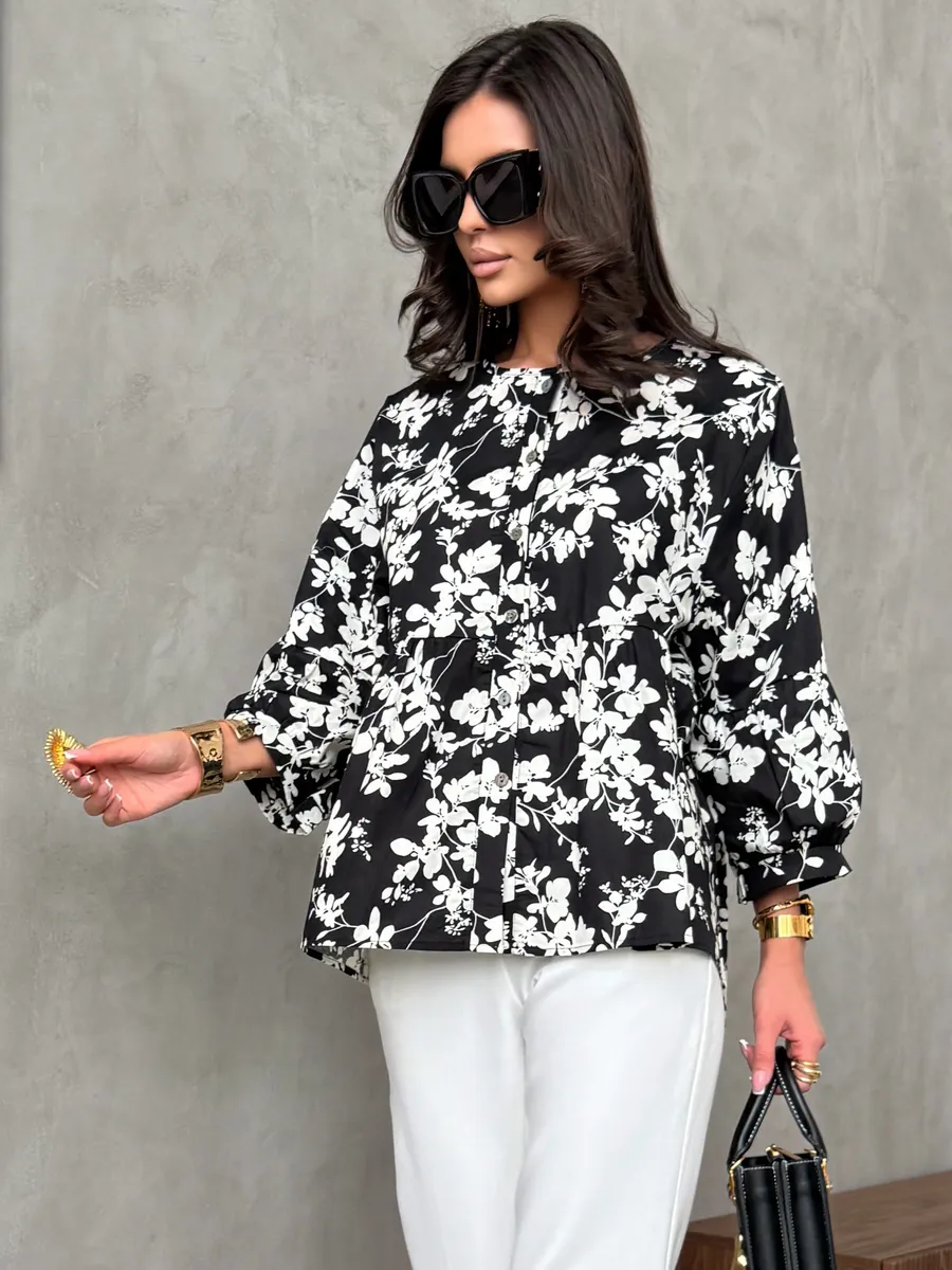 Черная блузка нарядная летняя