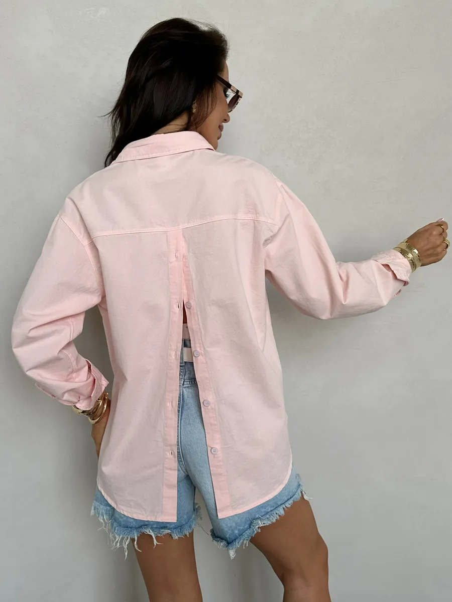 Розовая рубашка летняя