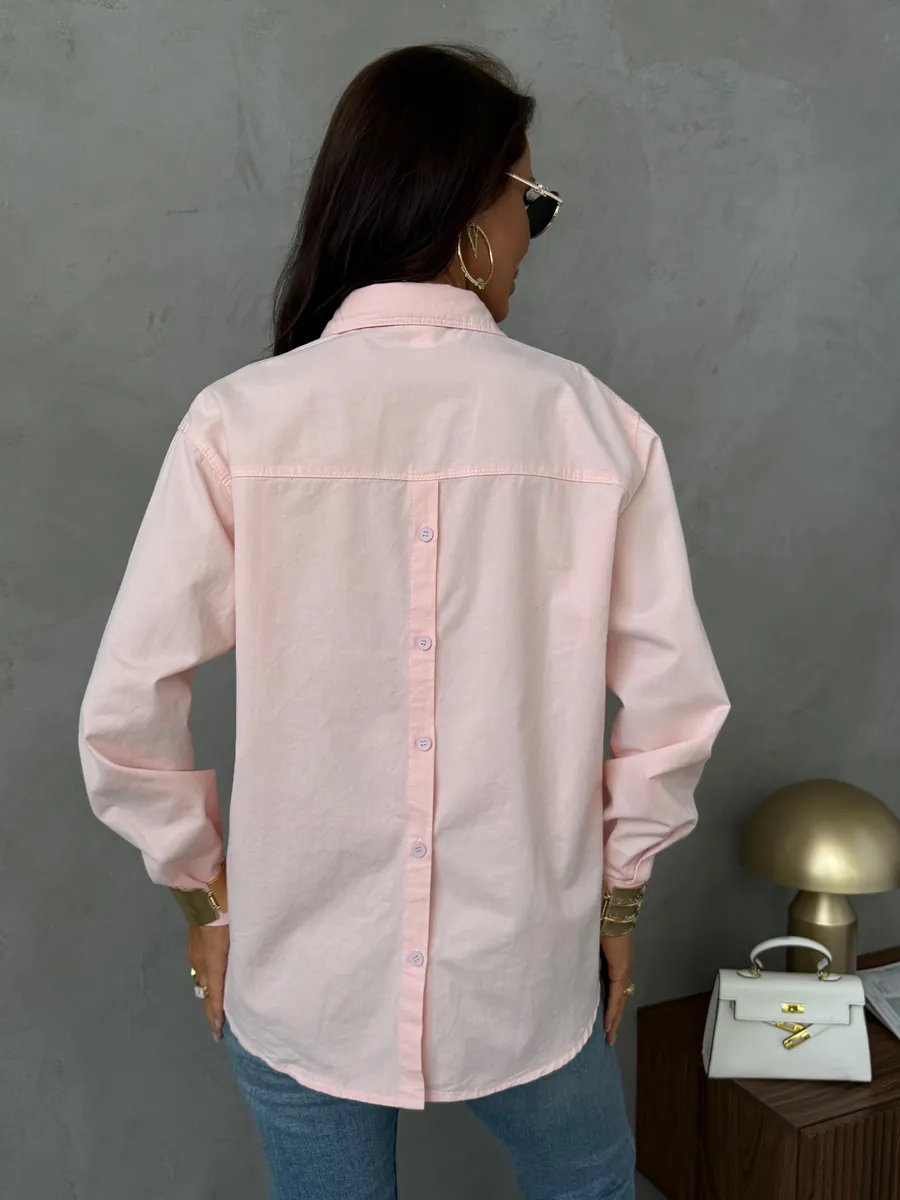 Розовая рубашка летняя