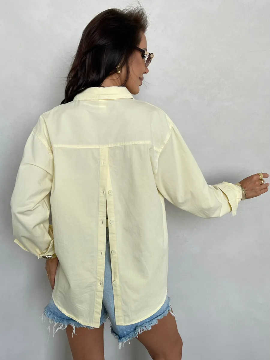 Желтая рубашка летняя