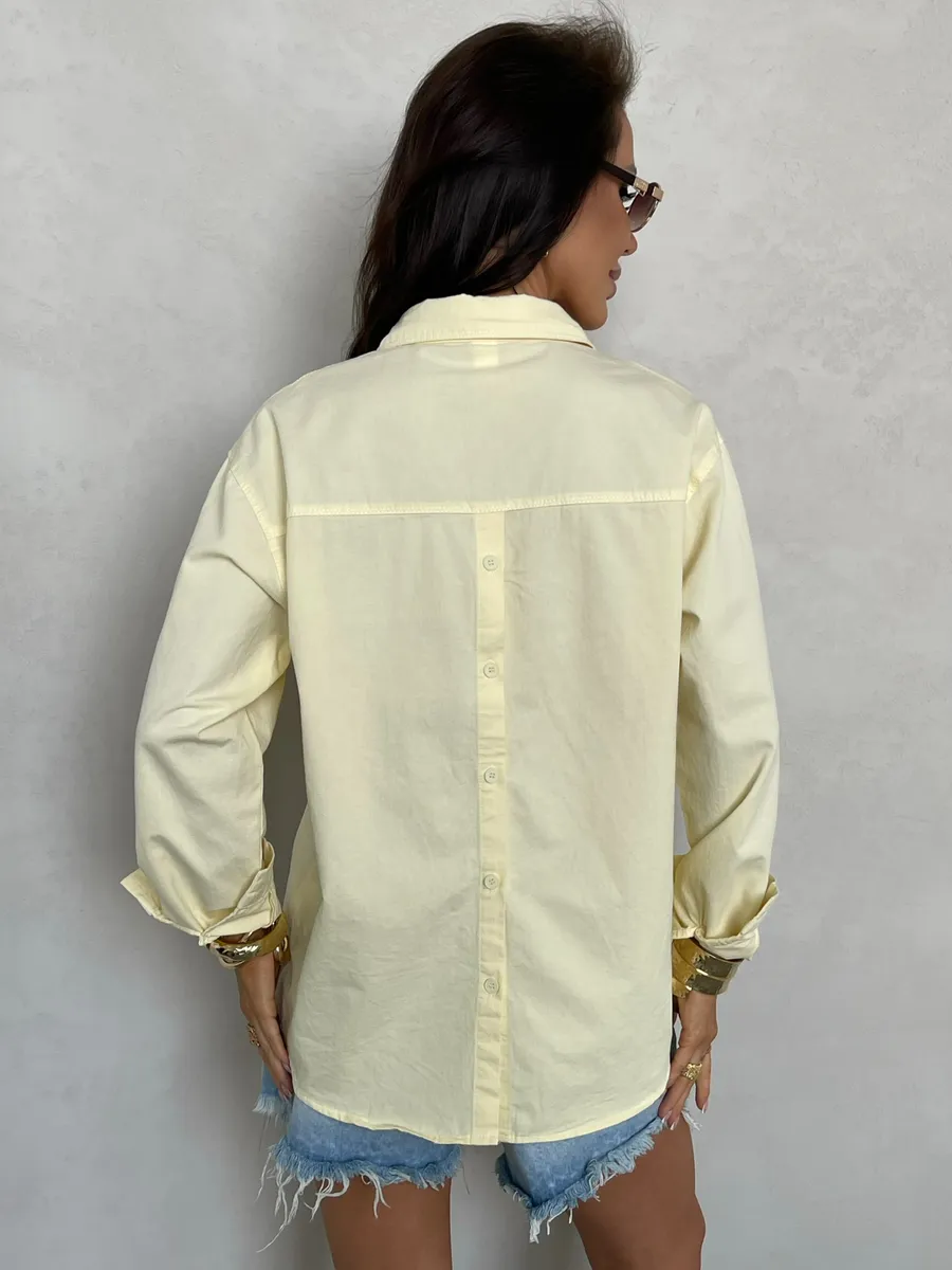 Желтая рубашка летняя