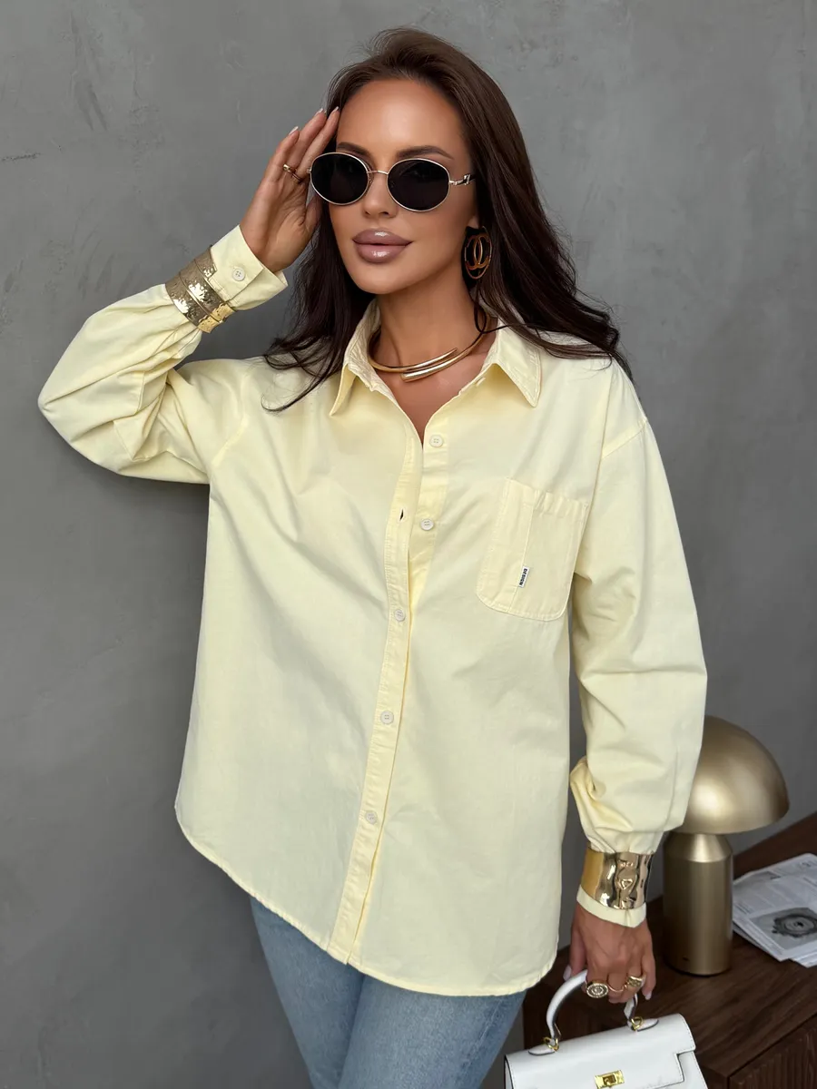 Желтая рубашка летняя