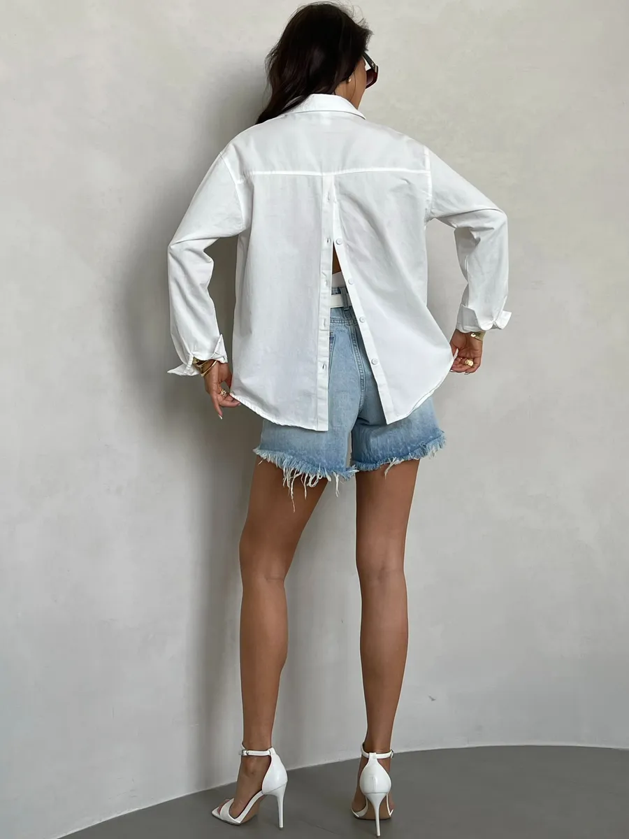 Белая рубашка летняя