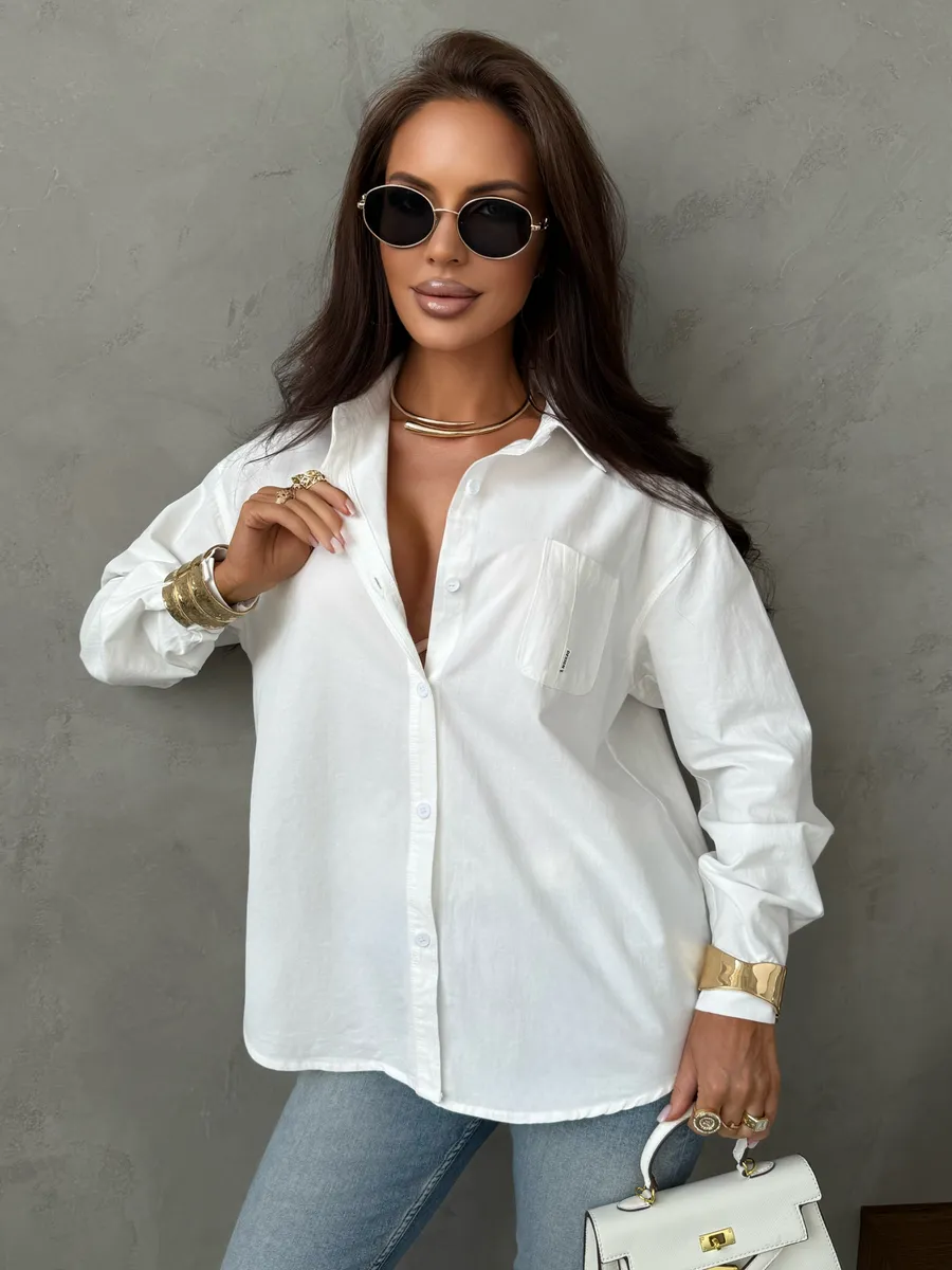 Белая рубашка летняя