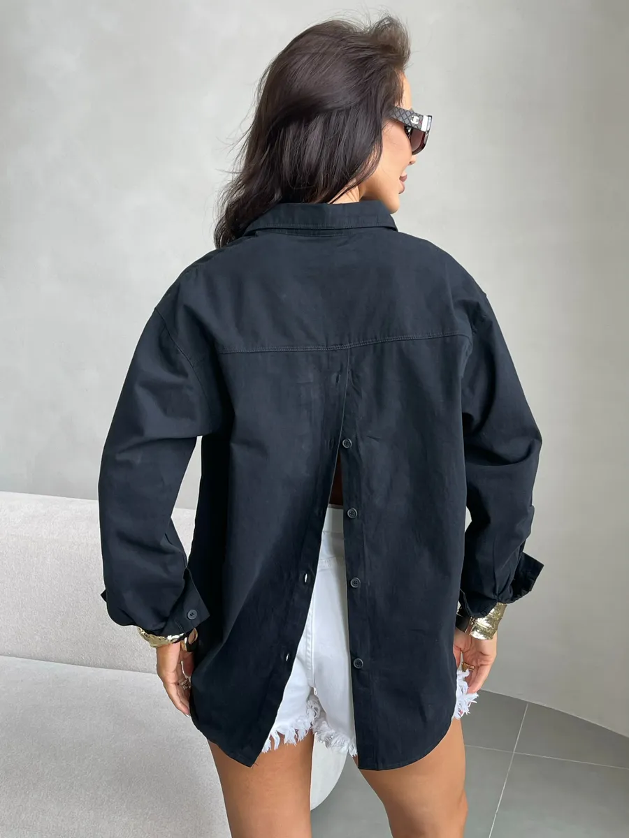 Черная рубашка летняя